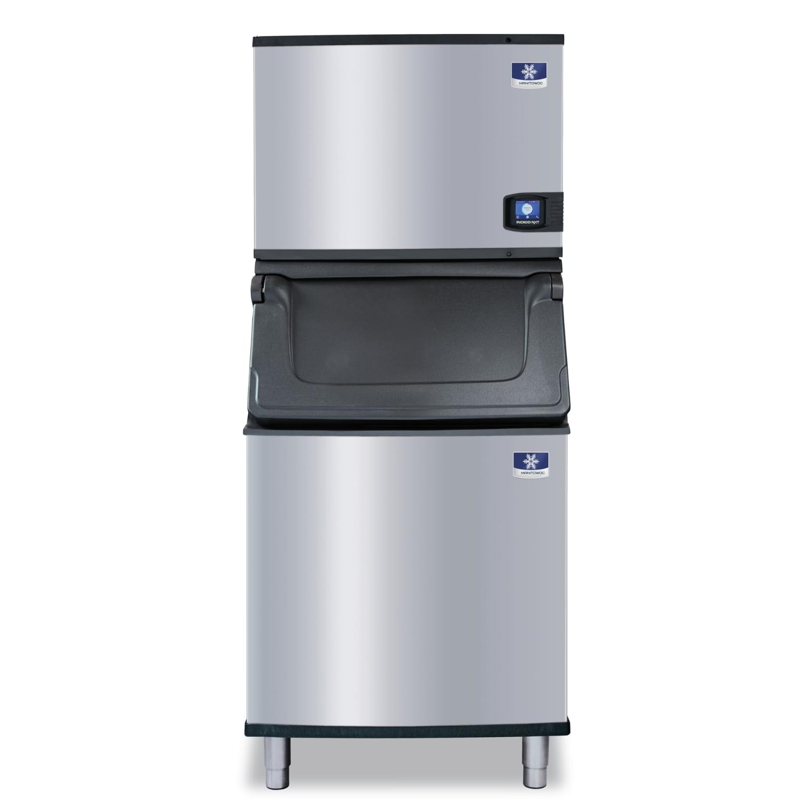 IDT0450A-161 Indigo NXT 30" Air-Cooled Full-Dice Ice Maker Machine with D570 Ice Storage Bin for Hotel Pub Bar | 470 lb. Ice/24hrs, 532 lb. Bin Capacity | DuraTech Coated Steel, 115v | NSF