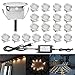 Produktbild QACA 20er LED Einbauleuchten Bodeneinbaustrahler Warmweiß 3000K Deckenspot Einbaustrahler Deckenleuchte Wasserdicht IP67 Einbaulampe 0.6W Ø30mm Außenleuchten für Küche Garten Treppen Balkon Terrasse