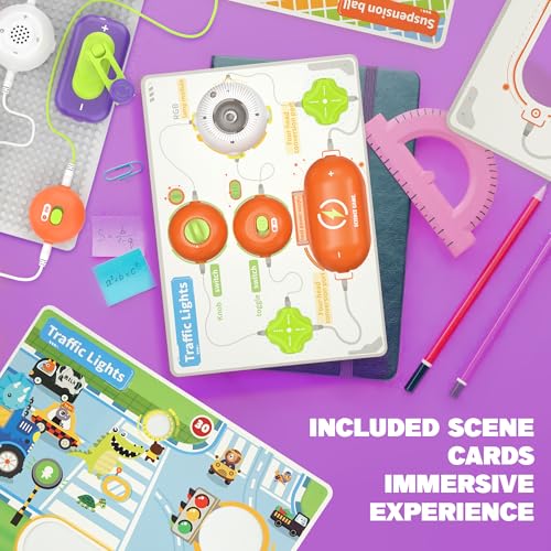 Image of Science Kits for Kids - STEM Kits for Kids, Electronics Exploration Kit, Over 150 Projects, 14 Circuit Parts, STEM Educational Toy Gifts for Kid Boys Girls Ages 3 4 5 6 7 8 9 10 11 12 | Over 150 Experiments, 14 Circuit Parts, Hands-On STEM Learning, Educational Toy, Gift for Kids Ages 3-12