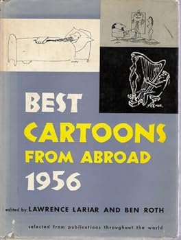 Hardcover Best Cartoons From Abroad 1956 Book