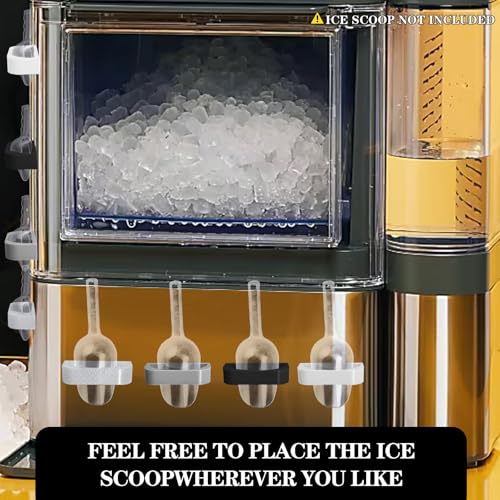 Magnetic ice Scoop Holder for Ge Opal Nugget ice Makers,for Ge Opal Nugget ice Maker 1.0 & 2.0 Perfectly Magnetic ice Scoop Holder(Bracket only) (Grey) - Thumbnail 4