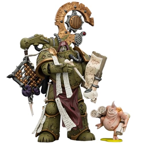 Image of JOYTOY Warhammer 40,000 1 /18 Action Figure Death Guard Tallyman with Plasma Pistol Collection Model Pre-Order