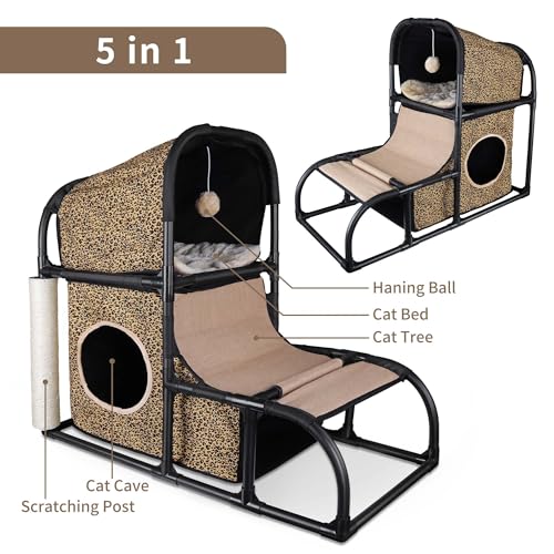 Casa para Gatos Goetland Leopardo 85x45x70 cm miniatura 4