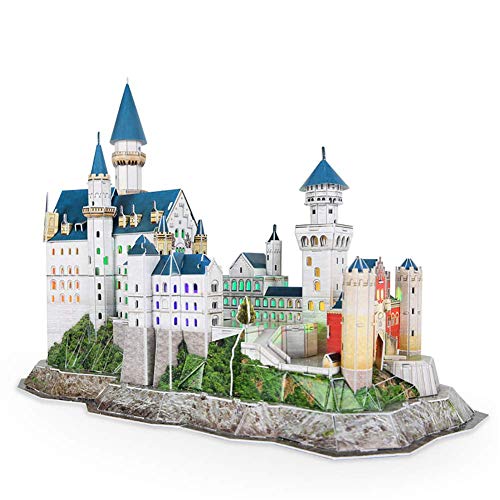 Preisvergleich Produktbild NAN Lasergeschnittenes Papier 3D Puzzle Deutschland Neuschwanstein Schloss 3D Holzbau Modell Stereo Puzzle Kinder Und Erwachsene Modell Geschenk
