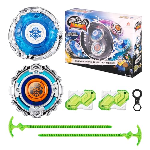 INFINITY NADO Toupie Série Split, Battle Tops métalliques Toupie avec Launcher, Enfants Jouets garçons, Spinning Tops à partir de 5 6 7 8 9 10 11 12 Ans,...