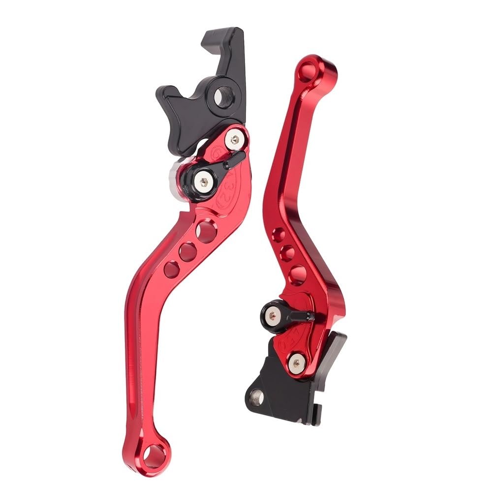 Yuegtik Motorcycle Universal Modified Adjustable Brake Clutch Levers Lever Handlebar Clutch Lever
