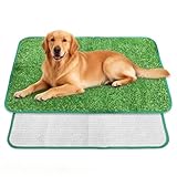 XTUDOU® 2 Pièces LitièRe pour Chien, Litiere Herbe Chien de Balcon en Gazon Artificiel RéUtilisable, Convient pour Balcon, Terrasse, Jardin, Maison (46 X 70 cm)