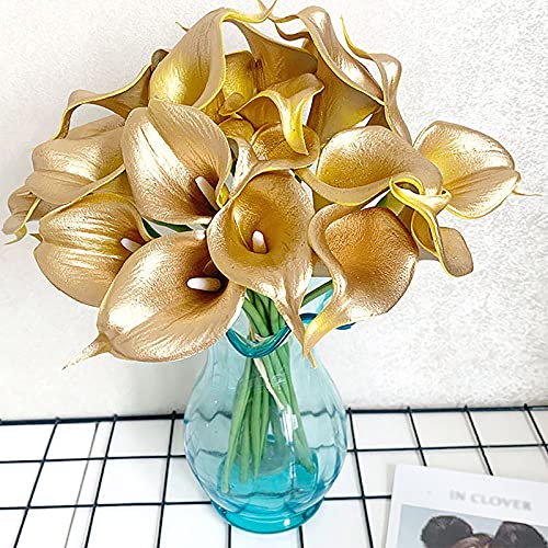 BEIJIALY 10 pcs Artificial Flowers Fake Calla Lily Flowers - Image 4