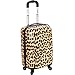 Rockland Safari Hardside Spinner Wheel Luggage, Leopard, Carry-On 20-Inch, Leopard, Carry-On 20", Melbourne Hardside Expandable Spinner Wheel Luggage