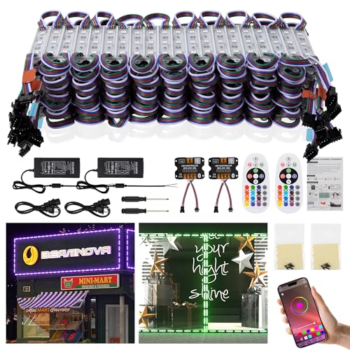 Kit de luces LED RGB BEAMNOVA 80 pies con control remoto