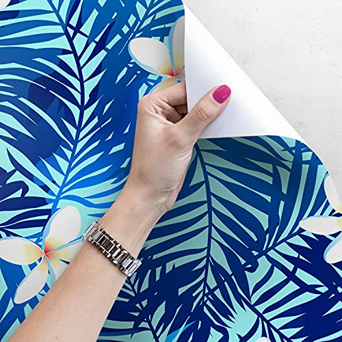 Papier peint haut de gamme fleurs de frangipani Coloray sticker meuble 152x104 - 4