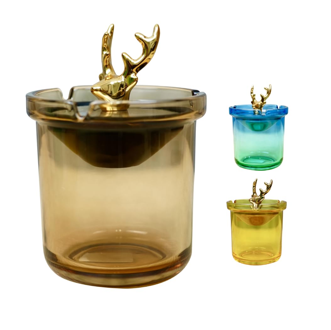 View of jmjink Glass Storage tank with cover funnel creative Storage tank glass ...