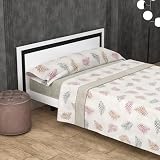 Kimbatex Textil Hogar Tienda Juego de Sábanas 3 Piezas Coralina 180gr Invierno | Cama 90, 105, 135, 150 y 180 cm | 6 Diseños + Infantiles Unicornios y Dinosaurios (Saray Beige, Cama 150cm)