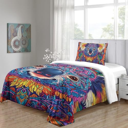Linge de lit koala en microfibre, transformez la chambre de votre ado en un cocon de douceur - 5