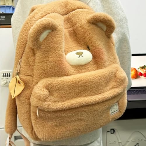 Plush Backpack for Kids Cartoon Bear Bag Cute Bags Stuffed Animal Backpack for School4