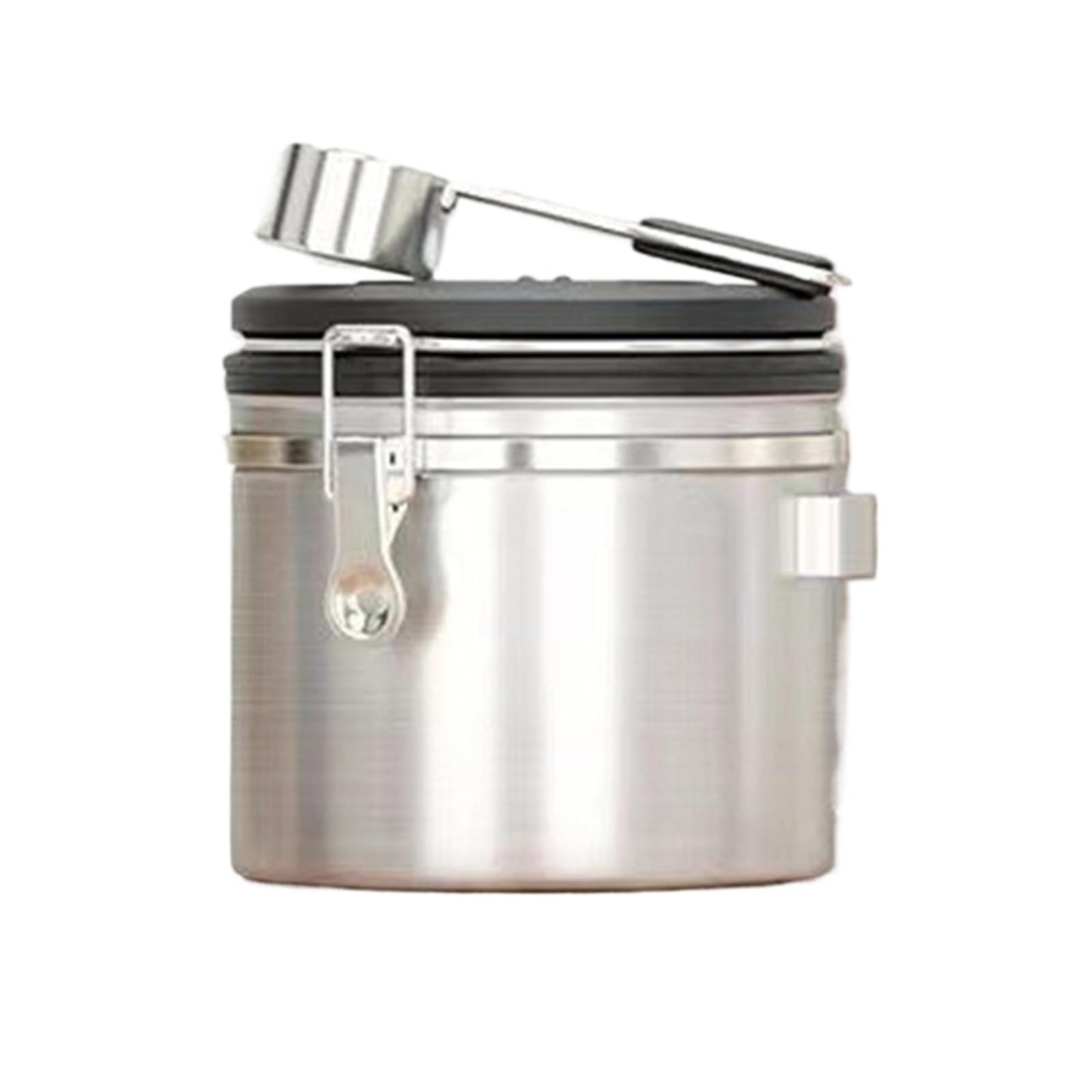 Große Kapazität Kaffeebohnen Vakuum Lagerung Edelstahl Luftdichten Behälter Getreide Tee Nuss Lagerung Jar für Kaffeebohnen, Zucker(Silver-1200ML)