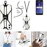 K-S-Trade Collana per Samsung Galaxy J3 Achieve 3in1 Catena di Telefonia Mobile Banda Collana Compatibile con Smartphone Compatibile con Samsung Galaxy J3 Achieve Squillo del Cellulare Girocollo