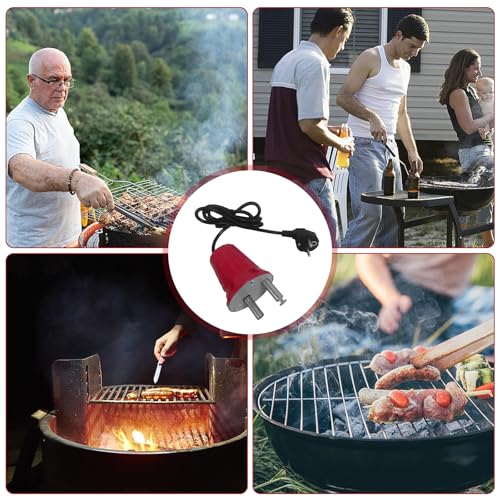 BAIFULAI Grillmotor, DC 220-240V Rotisserie BBQ Grill Motor Elektrische Maschine Grill Barbecue Drehmotor Braten Barbecue Rotator Motorgrill Zubehör für Grillgerä Outdoor Grillzubehör Grillspieß