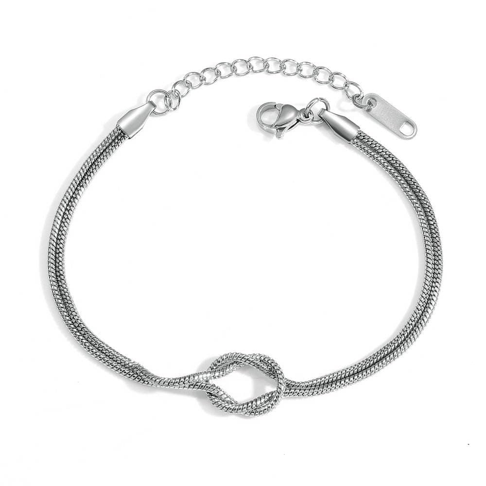MILLER Double Knot Chain Bracelet for Men | Waterproof Anti Tarnish Stainless Steel | Stylish Hand Bracelet Jewellery Accessories Gift for Men's and Boy's