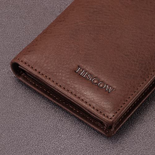 Image of HISCOW Business Card Holder with Large Compartment - Full Grain Leather