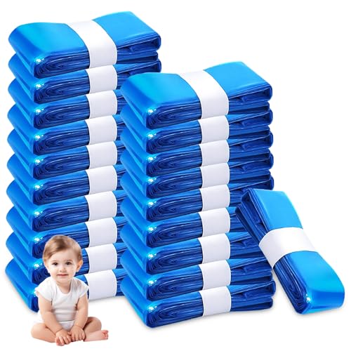 20er-Pack Nappy Bin Refills, vacvad 4.5m Diaper Bin Pail Disposal Bags, Nappy Bin Liners Replacement Strong Seal & Tear Resistance, Compatible with Most Nappy Disposal Systems (Blue)