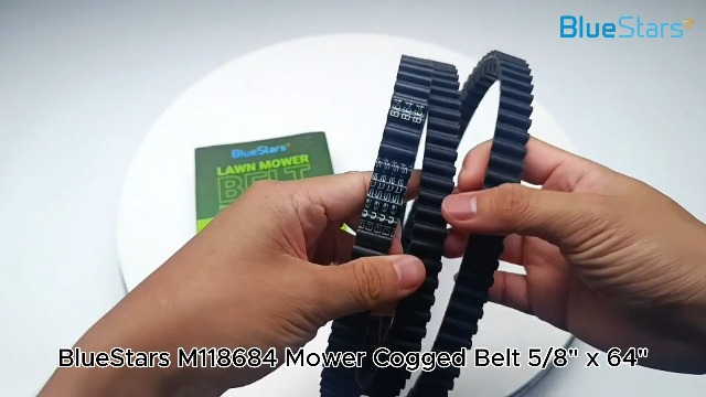 Image of BlueStars M118684 M143019 M144677 Mower Deck Belt Cogged Belt 5 /8 inch x 64 inch