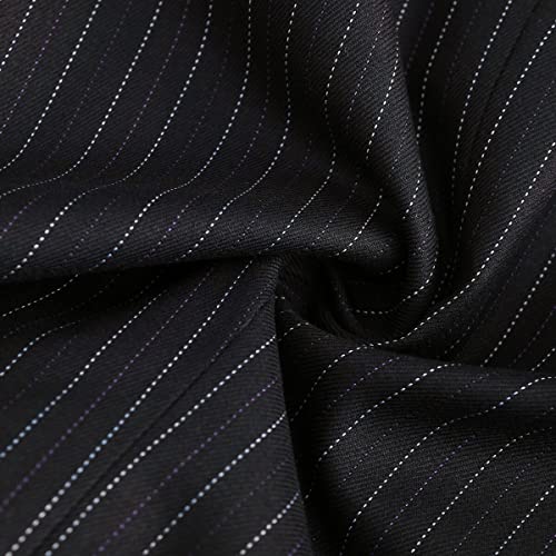 Chic Stripes: Women's Two-Piece Office Suit with a Modern Twist - Image 8