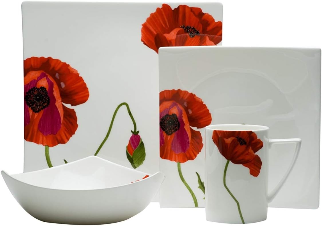 Red Vanilla SB3400-904 Summer Sun Dinner Set44; 4 Piece