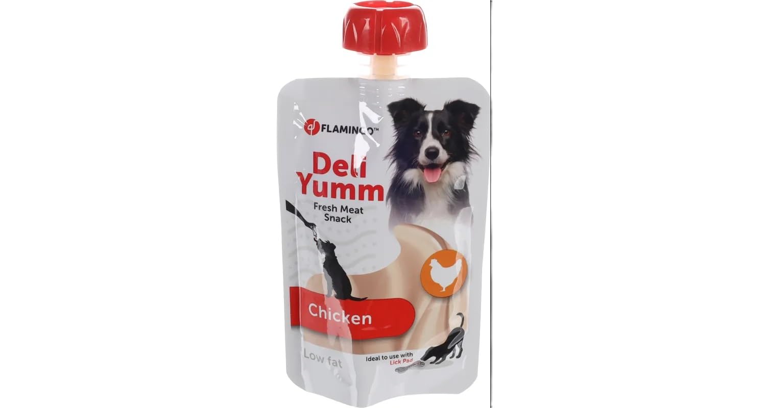 Flamingo Snack per Cani Deli YUMM PATÉ Pollo 10X 90GR