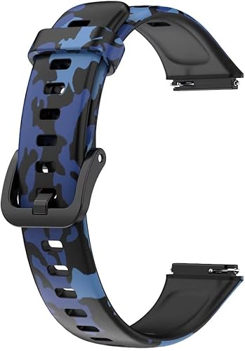 Miniatura 3 de Correa de repuesto compatible con Huawei Band 7 Smartwatch Camo Camo Silicone Watch Band Sport Band
