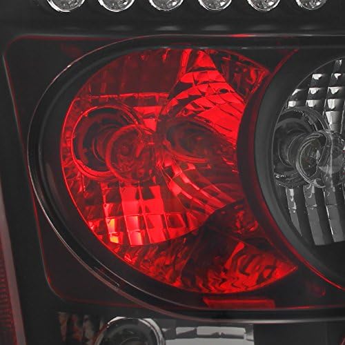 AKKON - For 2005 2006 2007 Chrysler 300 Black Smoke LED Tail Lights Brake Lamps Replacement Pair
