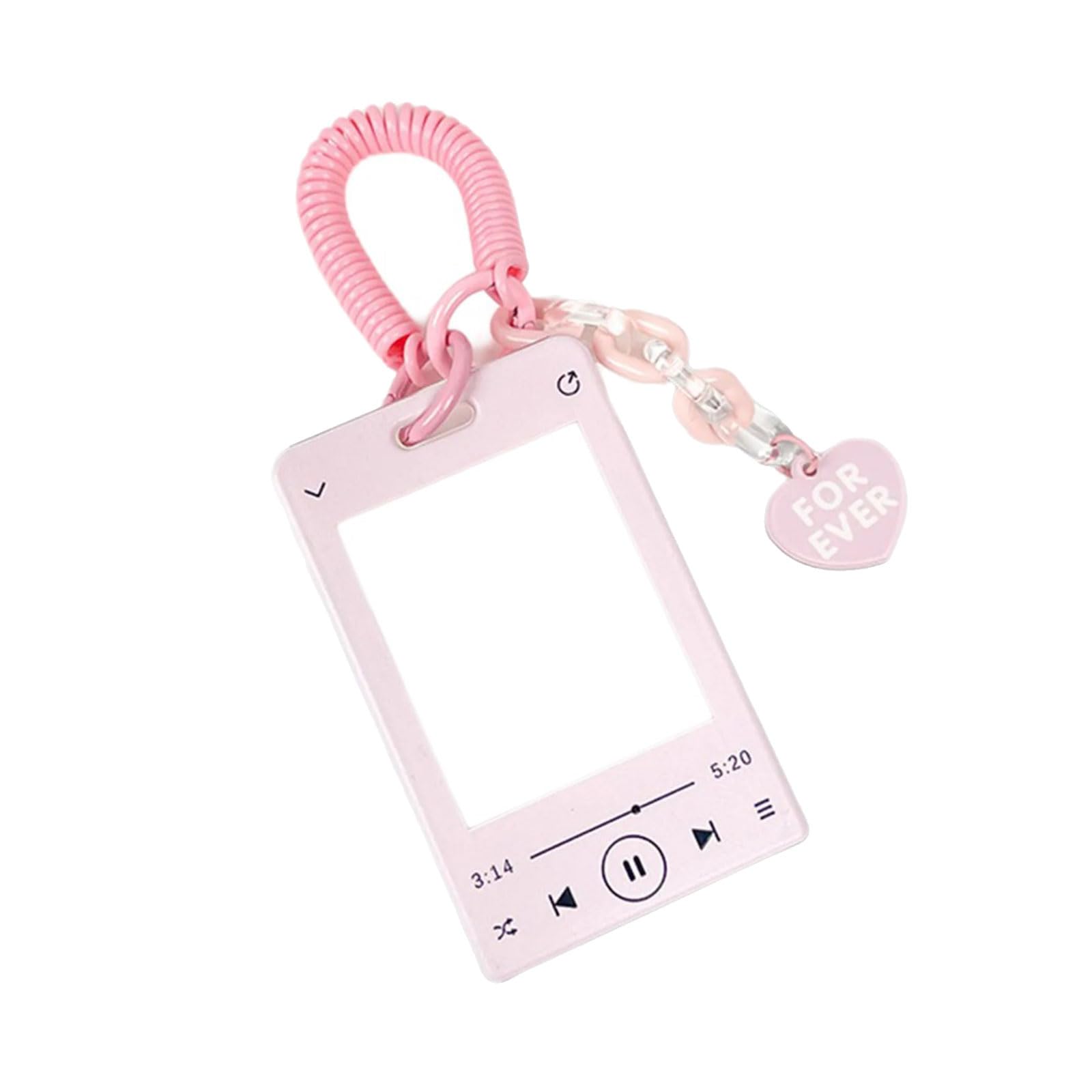 Maxtonser Photocard Holder with Pendant Keychain Bus Card Protector Music Player Theme Card Holder Credit Card Sleeve Covers
