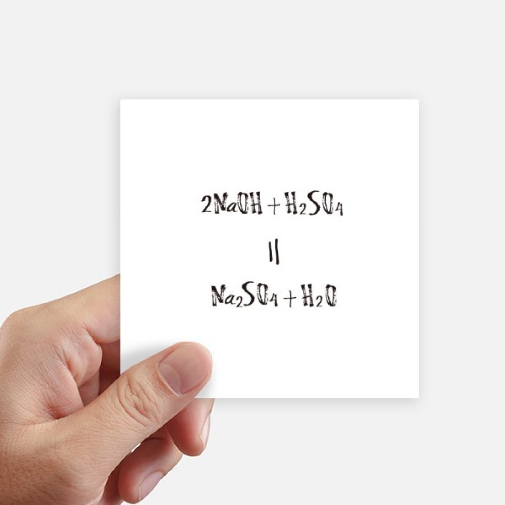 Autocollants Chimie Acide-Base 10cm DIYthinker - Lot de 8 Stickers Carrés Multicolores