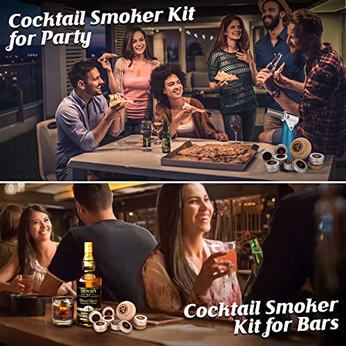 Cocktail Smoker Kit With Torch, Old-Fashioned Whiskey Smoker Infuser Kit For Party, 6 Flavored For Cocktail, Whiskey, Bourbon Smoker Lover, Gifts For Birthday, Men, Dad, Husband (Without Butane) #TOP1
