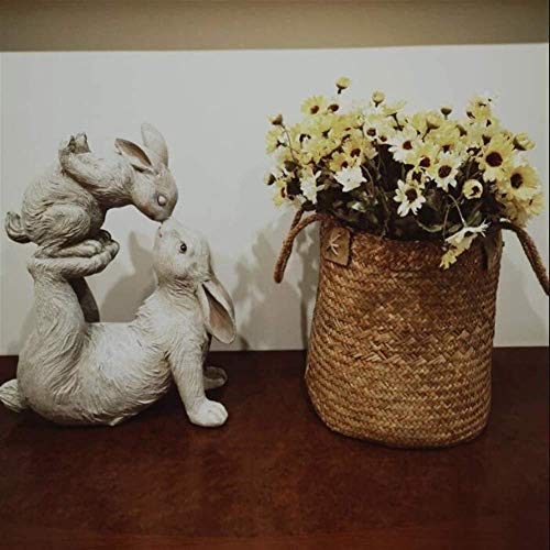 Lapin baiser figurine décorative en polyrésine pour couple - 6