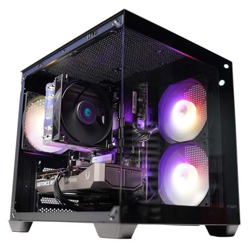 Golook PC Gaming Fisso, R5 4500, RTX 5050 8GB GDDR7, 16GB RAM, 500 GB NVME M.2 Gen4, WiFi, Computer Fisso Essential