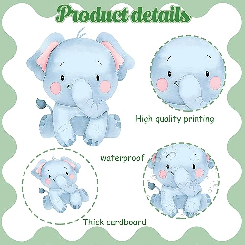 Ipartyfun HPCO-01 36 Pieces Safari Animals Cutouts Jungle Party Cut-Outs Safari Birthday Party Decorations Animals Cardboard Cutouts thumb #3