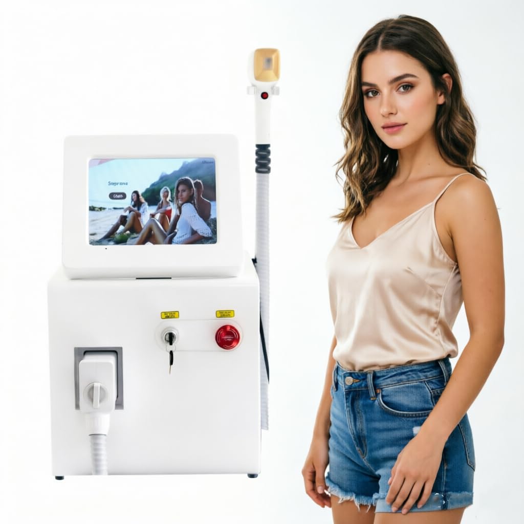 808nm Hair Removal With Cooling Technology For Full Body – Ideal for Spas & Home Gyms, White