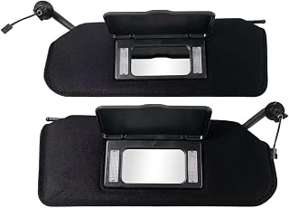 Automotive Sun Visor with Updated Bright LED Lights Sunvisors Replacement for Corvette C5 Chevrolet 1997-2004 Replaces 10442033 10442034 Left Driver and Right Passenger Side
