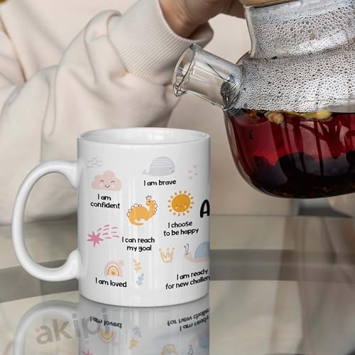 Image of My Affirmation Mug - 11oz Ceramic Coffee /Tea Cup with Positive Daily Affirmations, Motivational Gift for Positivity & Encouragement, Self-Care & Personal Growth