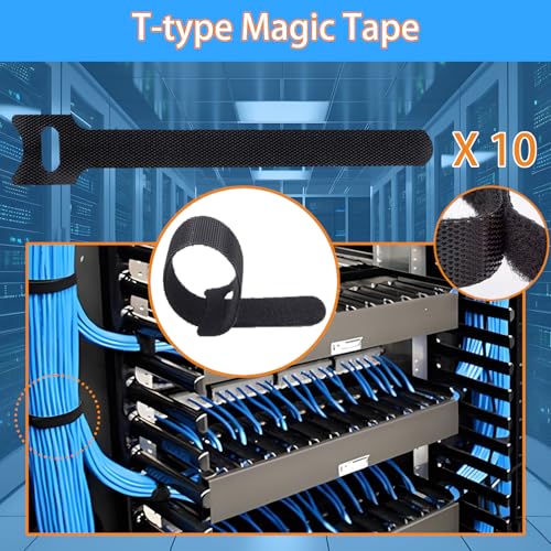 Wire Comb with 10pcs Cable Ties, Ethernet Cable Organizizer Tool for Comb Any Cables or Wires with a Diameter Up to 1/4 inch - Image 4