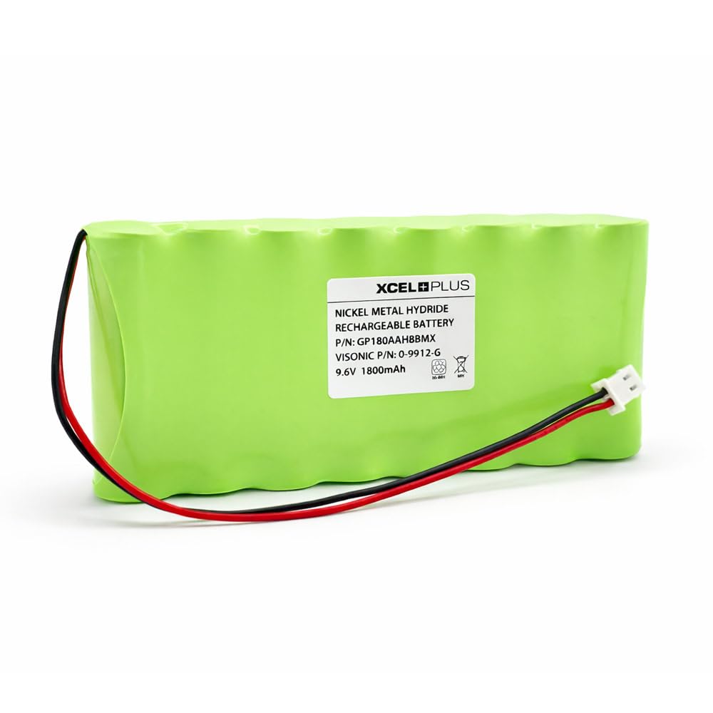 Visonic High Capacity PowerMax Pro 9.6V Alarm Panel Battery for 0-9912-G (1800mAh)