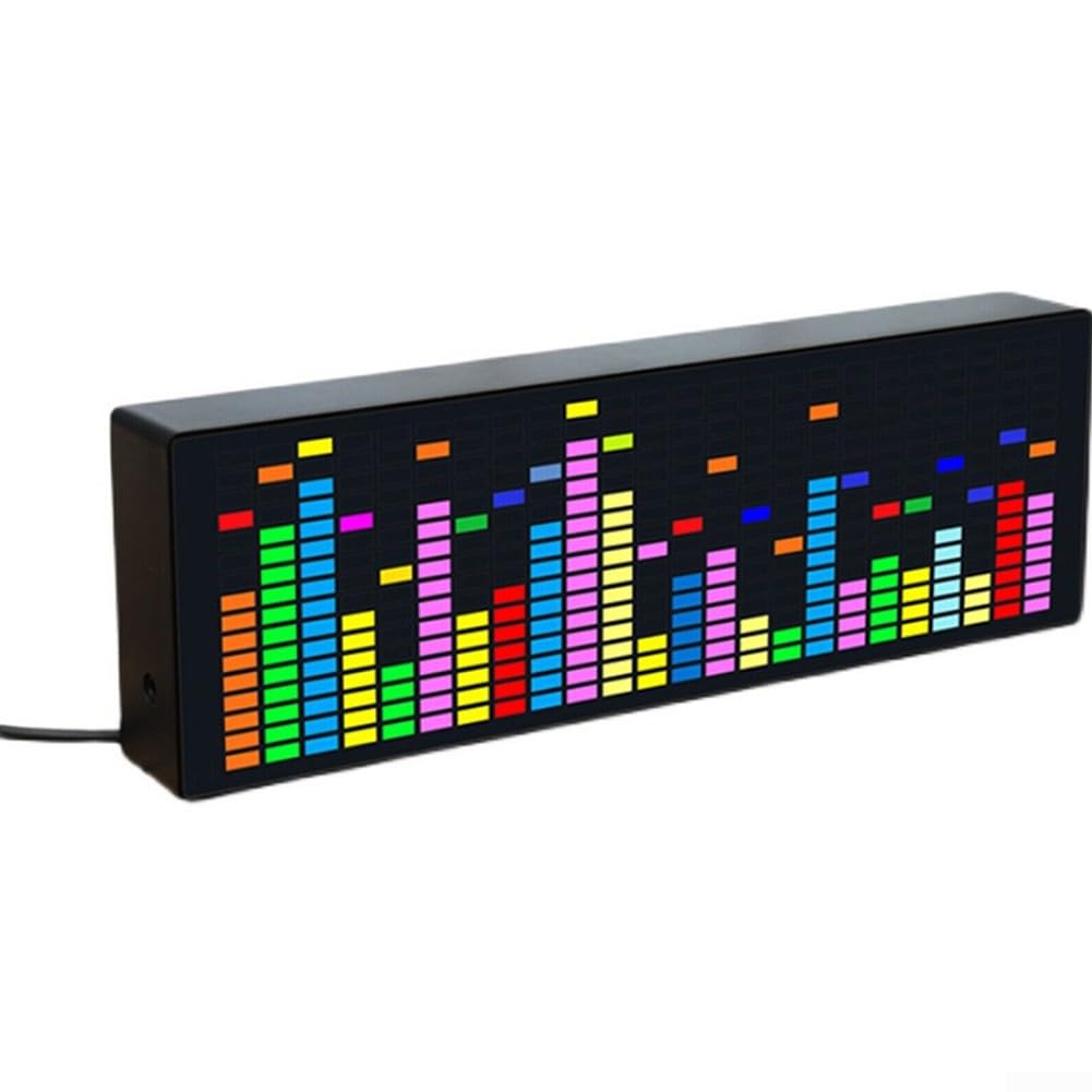 32-Bit LED-Musikspektrum-Analysator Mit VU-Meter – 8 Effekte, USB 5V, Einstellbare Helligkeit Für Stereo-Sound (rot)