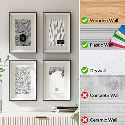 130 Pcs 30Lb Picture Hangers – Multipurpose Picture Hanging Hooks Kit Drywall Wooden Wall Picture Hanging Nails #TOP6