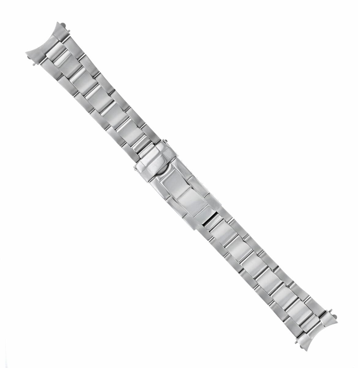 Ewatchparts 20mm Oyster Watch Band Bracelet Compatible With Rolex Submariner GMT I II 16800 16700 Shiny/Center Flip Lock