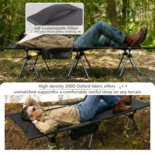 MOON LENCE Height Adjustable Camping Cot