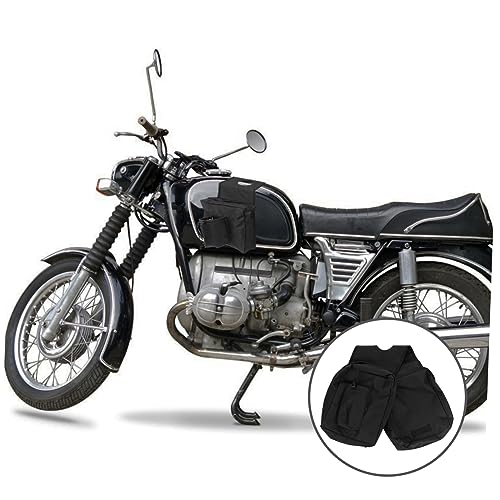 Bolsa de silla Toddmomy para motos y cuatrimotos, fácil de instalar, con compartimento interior, compatible con UTV y motos de nieve, color negro, almacenamiento al aire libre miniatura 7