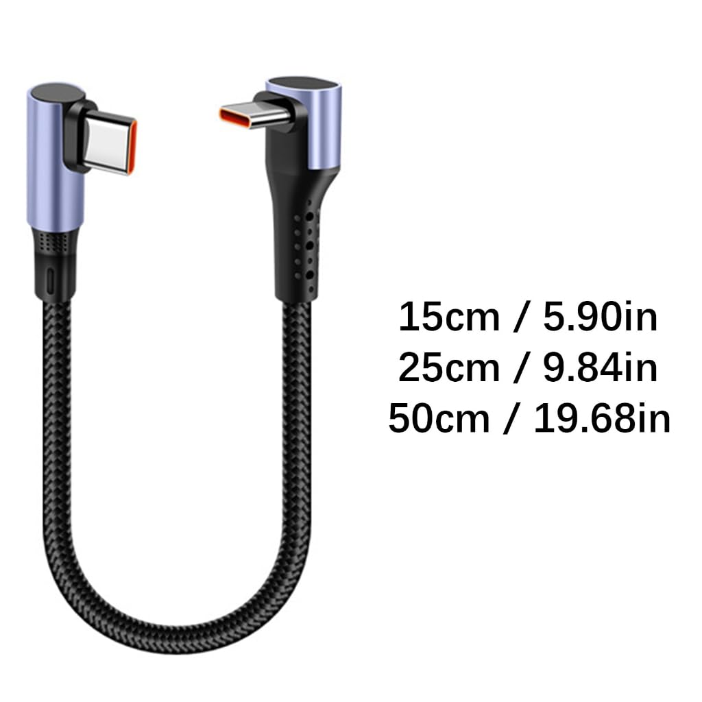 Krótki kabel USB C typu C szybkie ładowanie typ C do typu C transfer danych