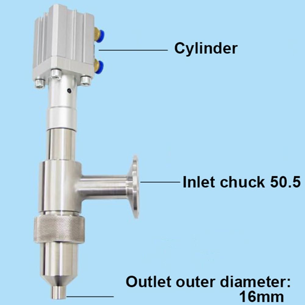 1PC Anti Tropf Leck Füllung Düse 304 Edelstahl Pneumatische Flüssige Paste Füllung Kopf Chuck Typ(16mm)