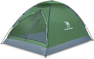 Camel Crown 2-5 Person Waterproof Dome Tent - Spacious Lightweight Camping Tent for Hiking Backpacking
